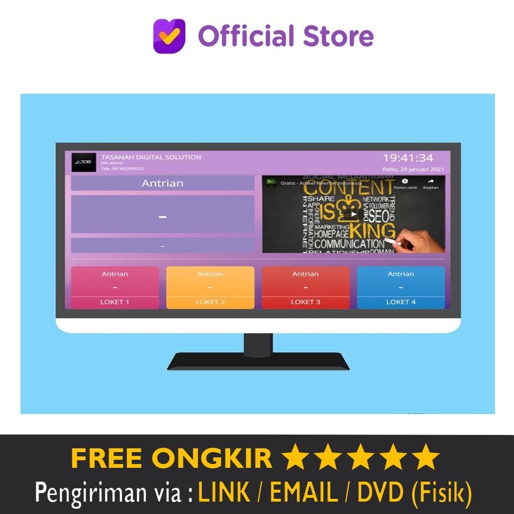 Jual Source Code Aplikasi Tamu Antrian Pengunjung Berbasis Web PHP ...