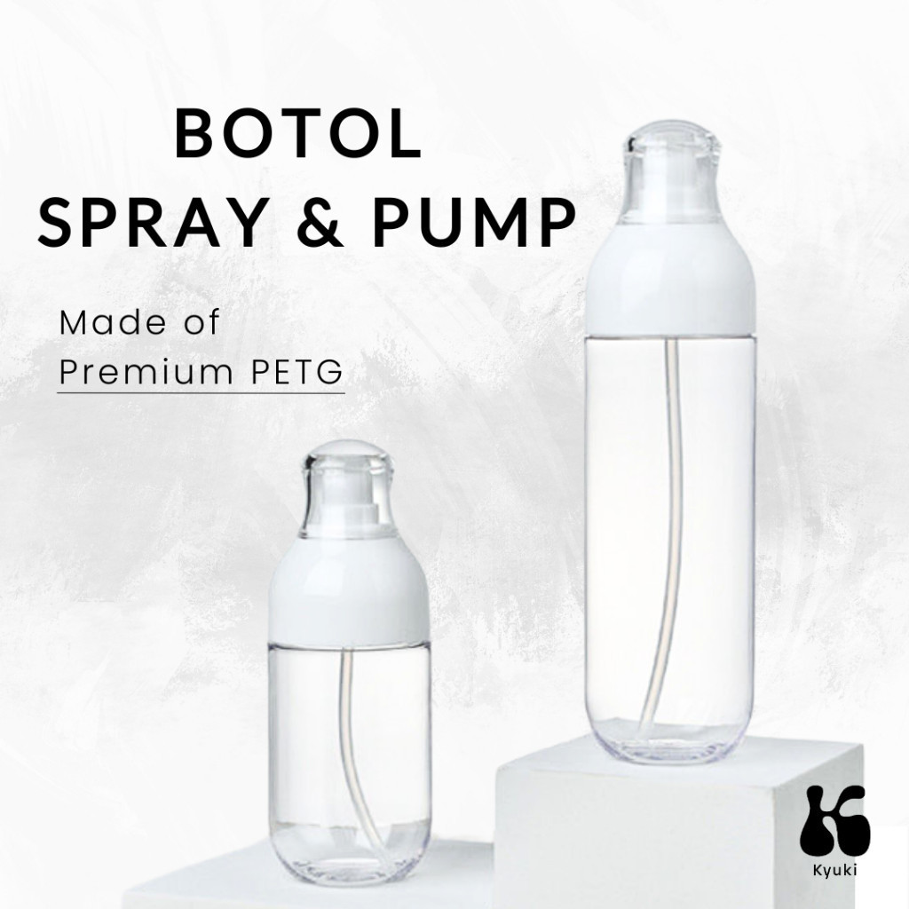 Jual Botol Spray dan Pump Clear / Botol Travel Refil Isi Ulang ...