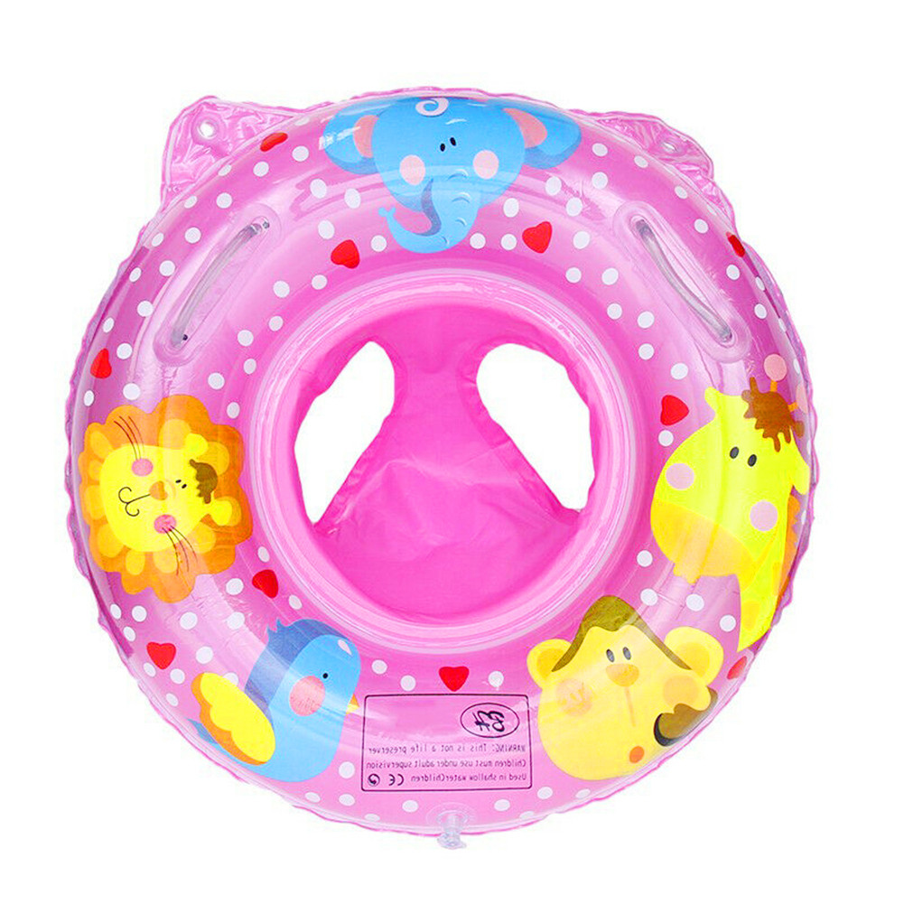 Jual Inflatable Swimming Ring with Handle Swimming Float Seat Ring ...