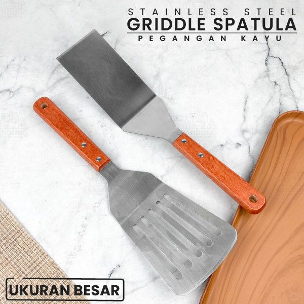 Jual Griddle Spatula/Spatula/Sutil Burger, Martabak, Tepanyaki, Roti ...