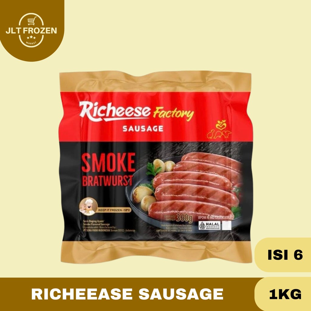 Jual Richeese Factory Sausage / Sosis Ayam / Smoke Bratwurst / Sosis ...