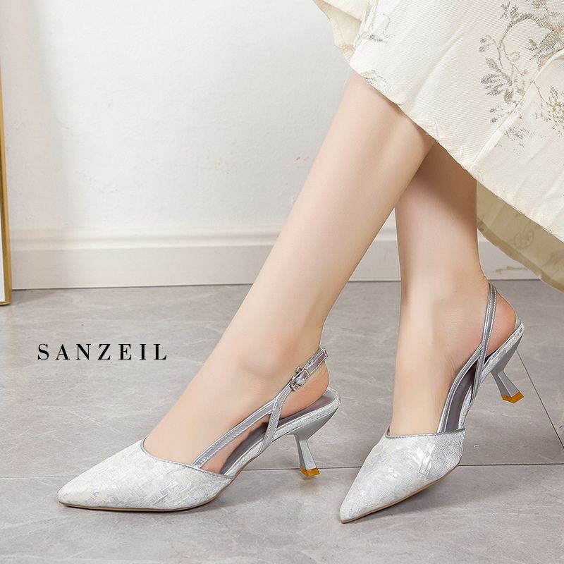 SANZEIL Arin Heels Wanita 3cm & 5cm Size 35-41 Sling Back 3779 foto 4