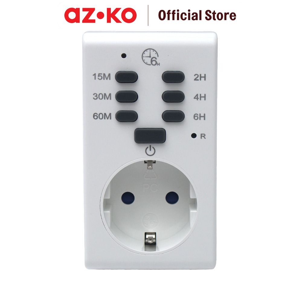 Jual AZKO Gao Stop Kontak Timer Manual Electric Socket Terminal Colokan ...
