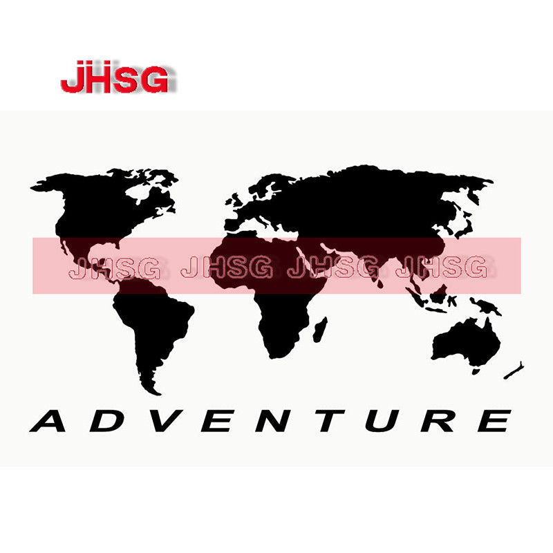 Jual STICKY World Map Globe Car Stickers Adventure Motorcycle Suitcases ...