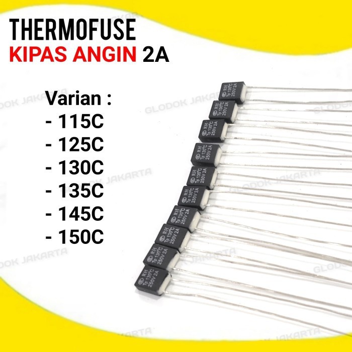 Jual Thermofuse Kipas Angin Fuse Termofuse 2A - 100pc | Shopee Indonesia