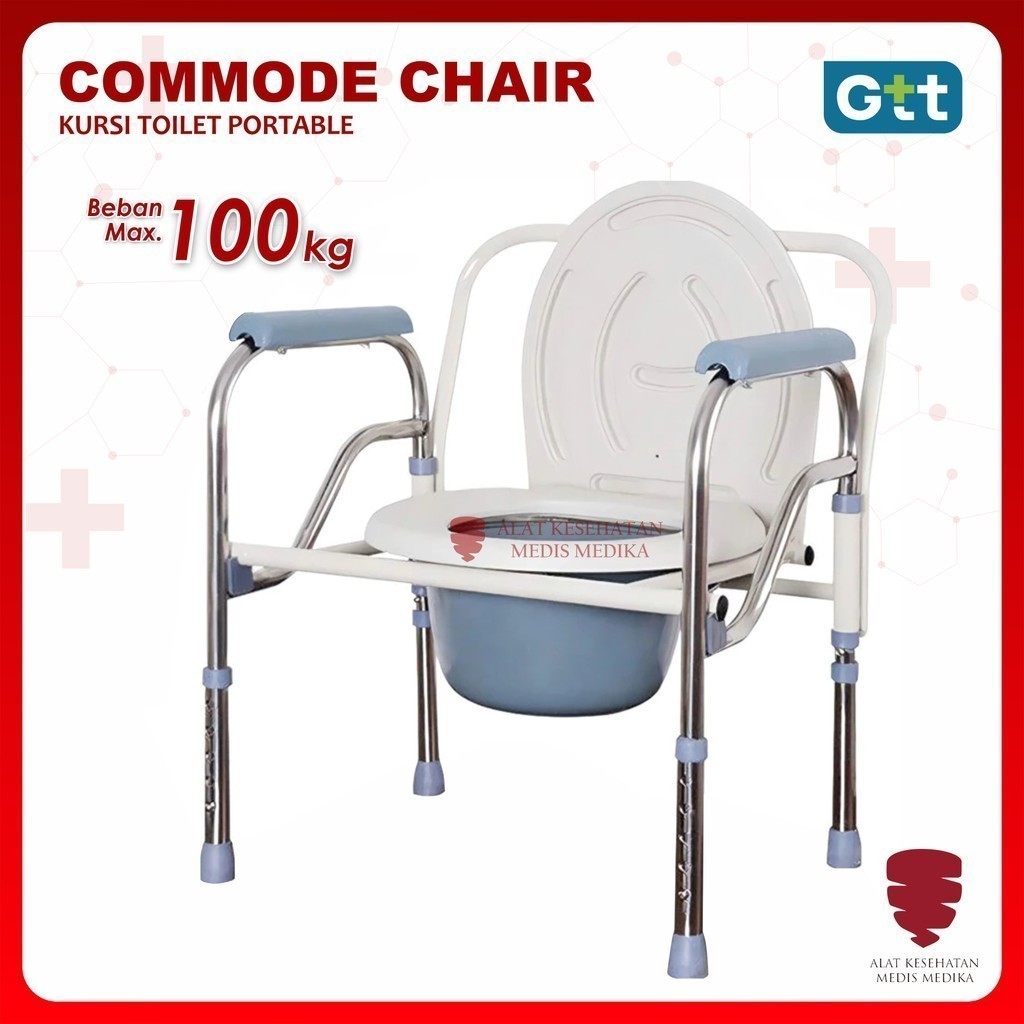 Jual Kursi Commode Tanpa Roda GTT Alat Bantu Penunjang Gerak Lansia ...
