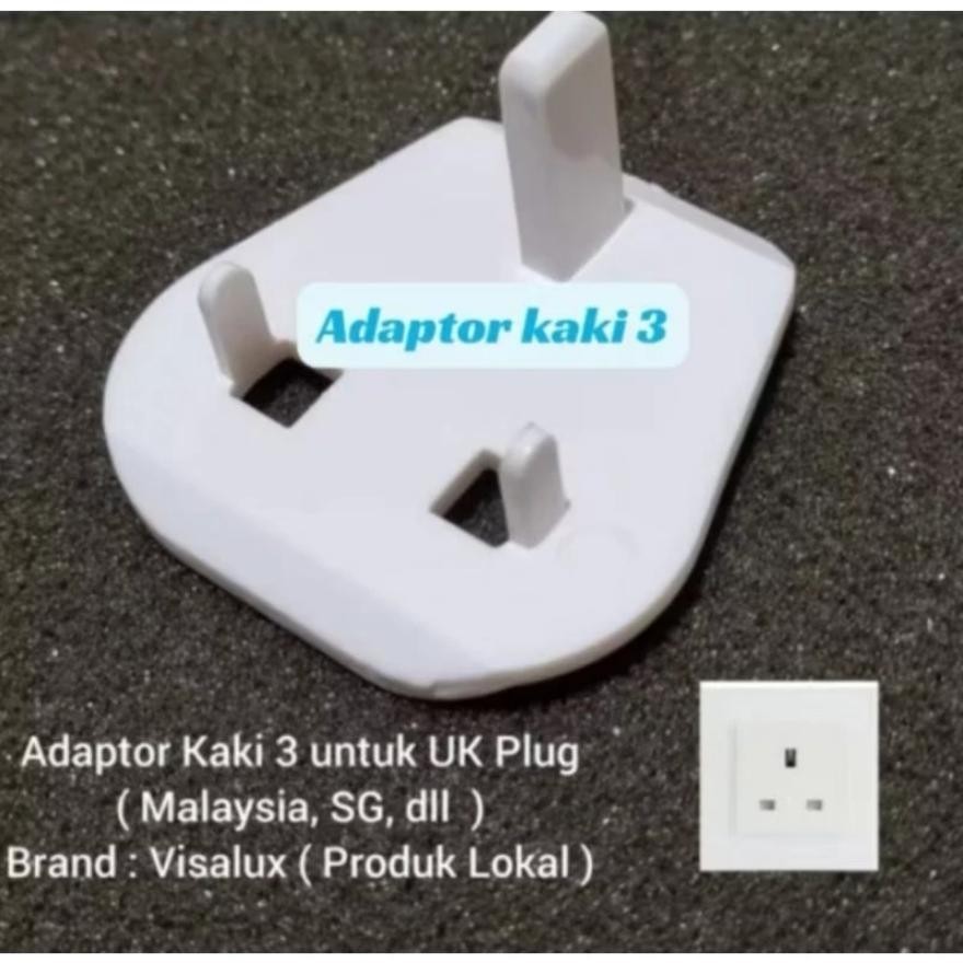 Jual Adaptor Steker Kaki 3 Visalux Adaptor Colokan Kaki Tiga Adapter ...