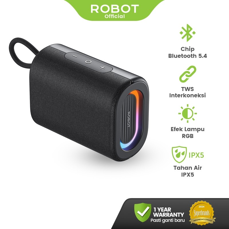Jual ROBOT Speaker Bluetooth Bass Kuat Suara Jernih RGB Music Sync TWS ...