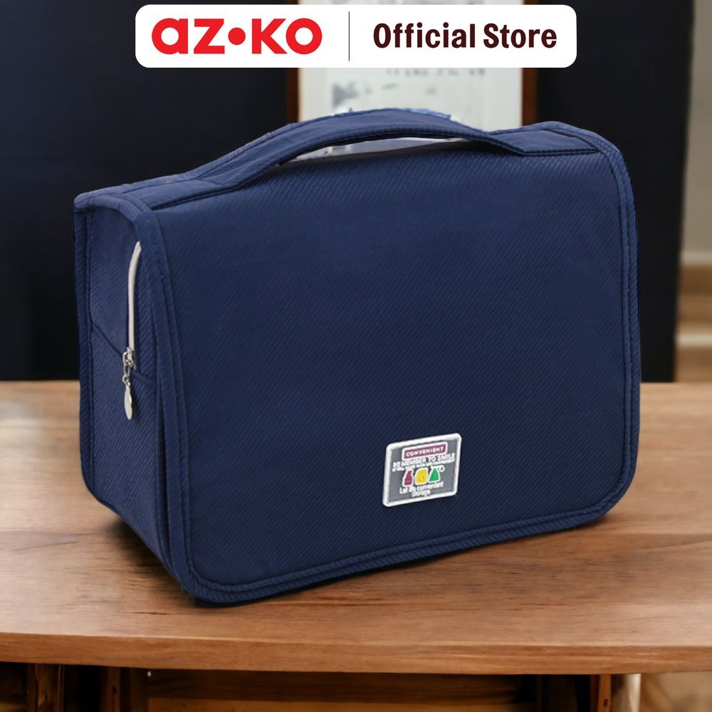 Jual AZKO Passport Marilyn Tas Organizer Toiletry - Biru Navy Organizer ...