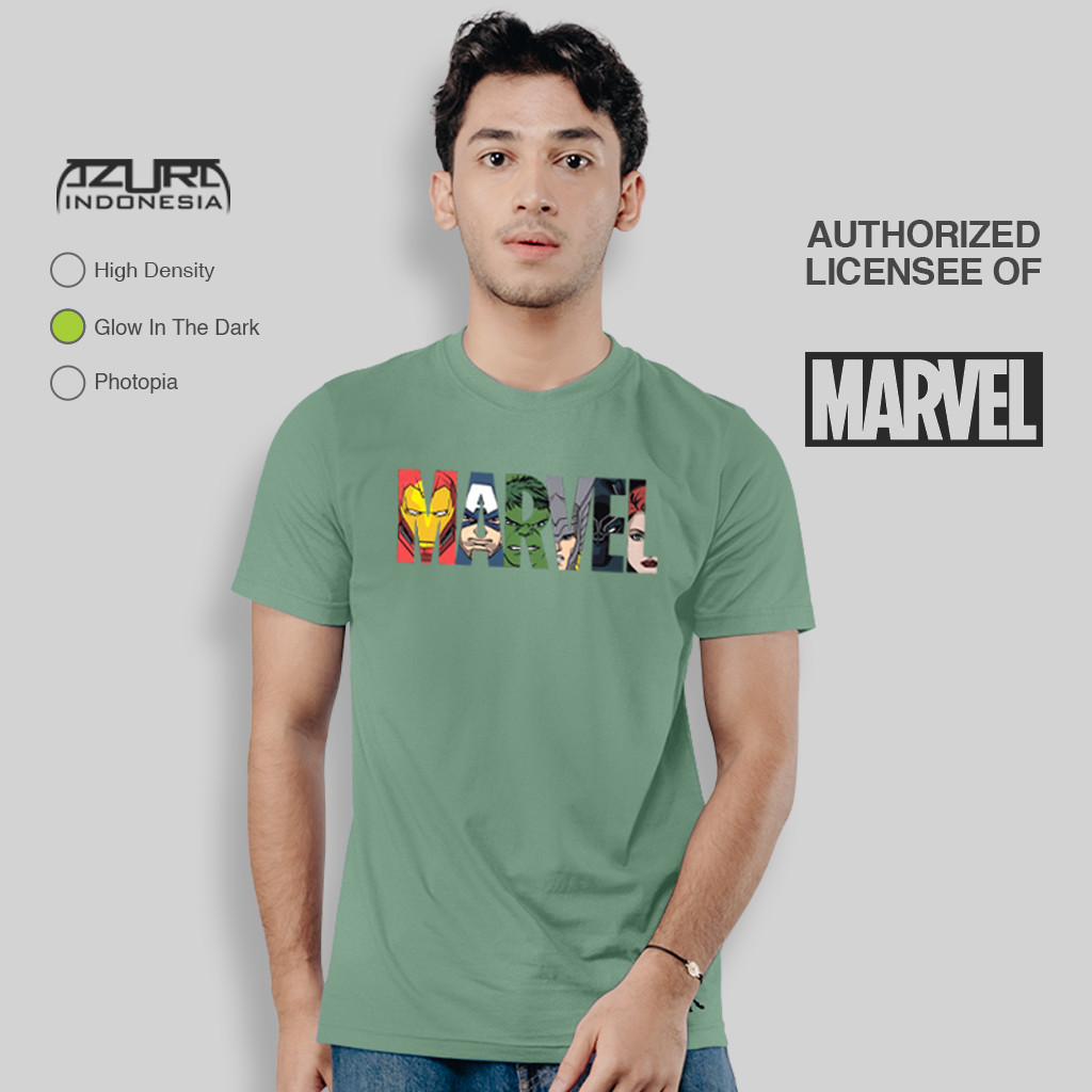 T-shirt Marvel Avengers Logo Pop Art - Homme, Femme, Unisexe, Coupe Classique Légère