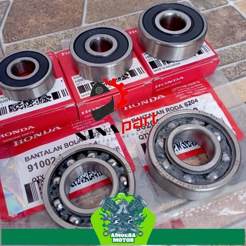 Jual Bearing Laher Rasio Set Honda Vario Beat all Scopy Spacy Genio ...