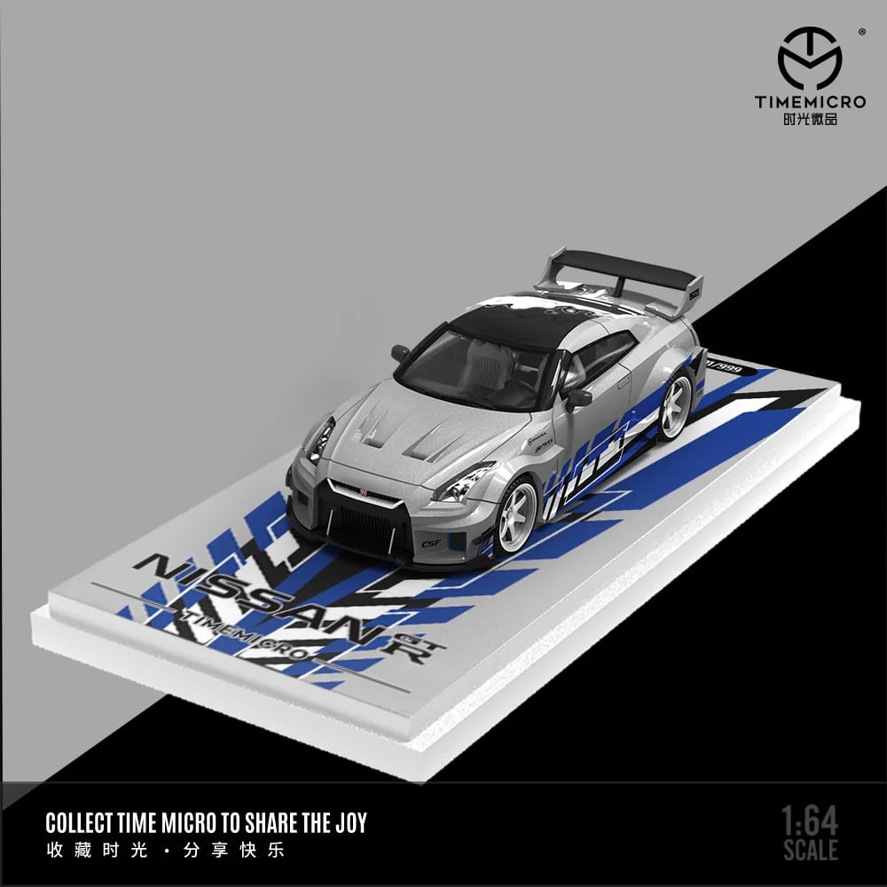 Jual TIMEMICRO NISSAN GTR R35 CUSTOM FAST & FURIOUS SILVER BLUE DIECAST ...