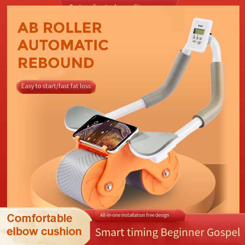 Jual [COD] Roller Automatic Rebound Abdominal ABS Wheel Fitness Gym ...