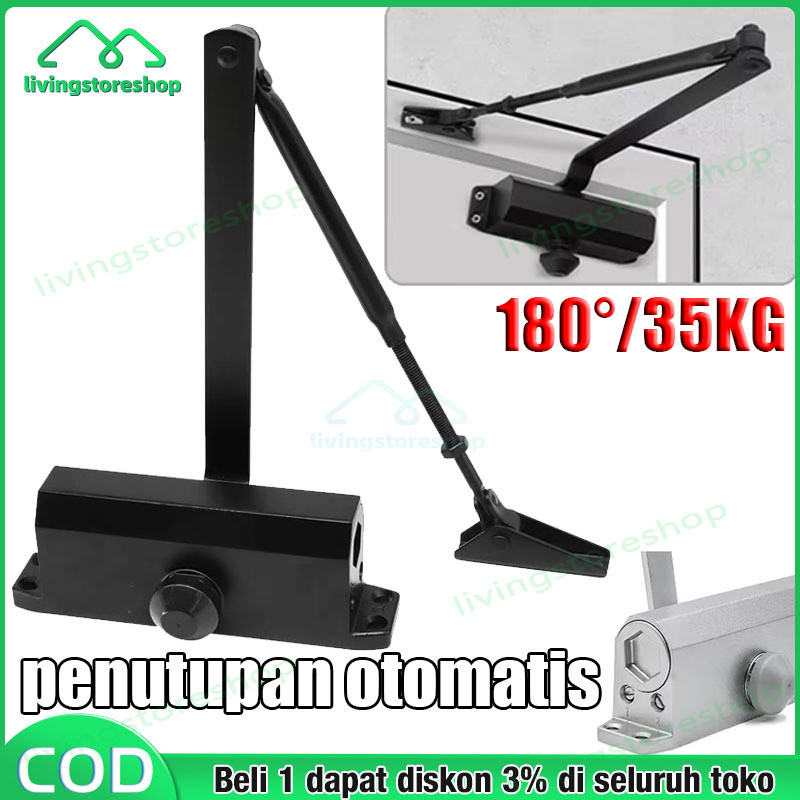 Jual Automatic Door Closer Hydraulic Spring Door Closer for 25-85kg ...