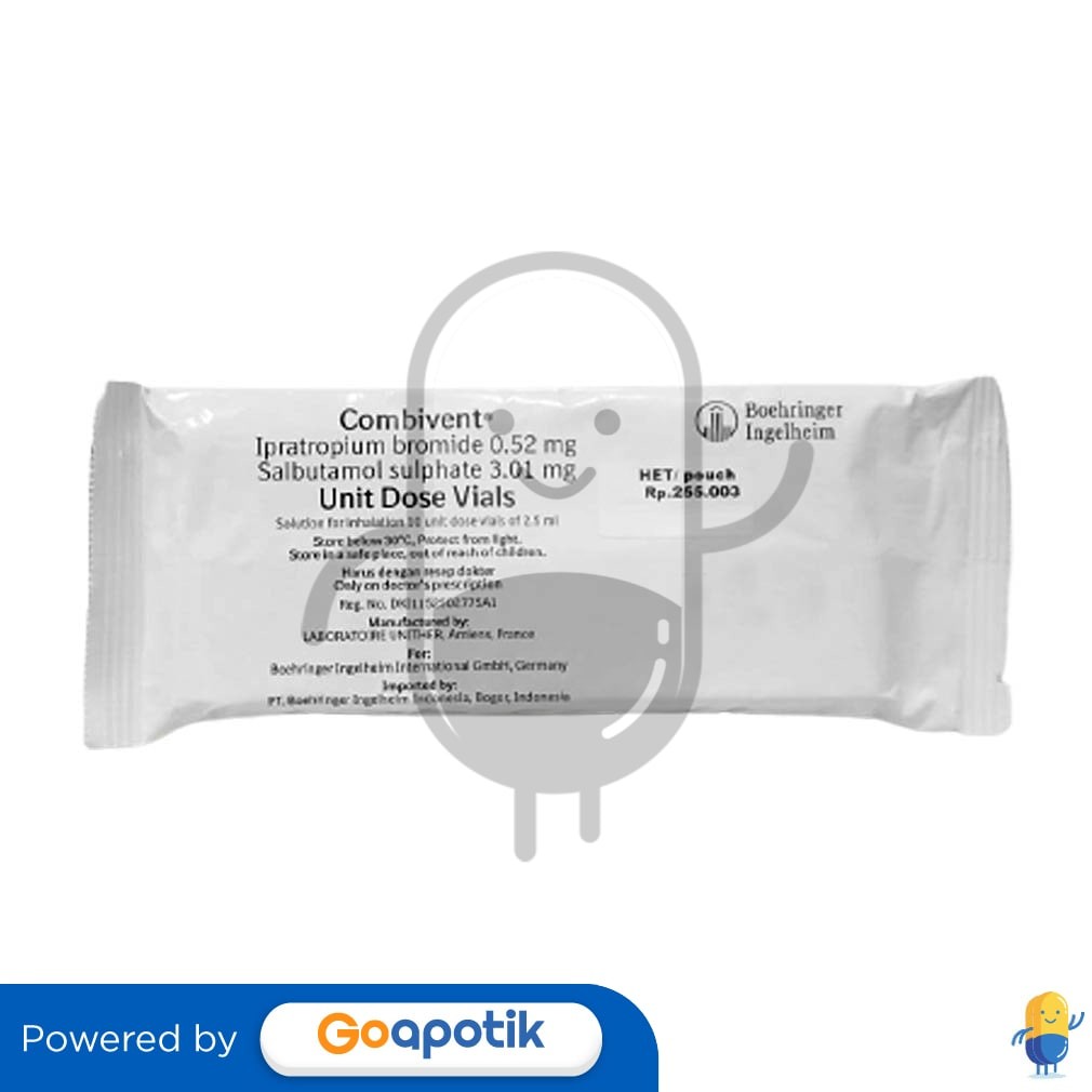 Jual Combivent Udv Cairan Inhalasi 2.5 Ml Pack 10 Vial | Shopee Indonesia