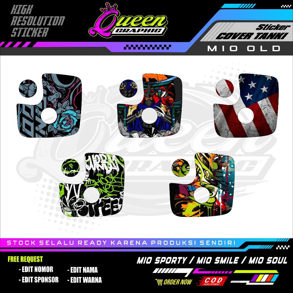 Jual Sticker Cover Pelindung Tanki Mio Sporty / Mio Smile / Mio Soul ...