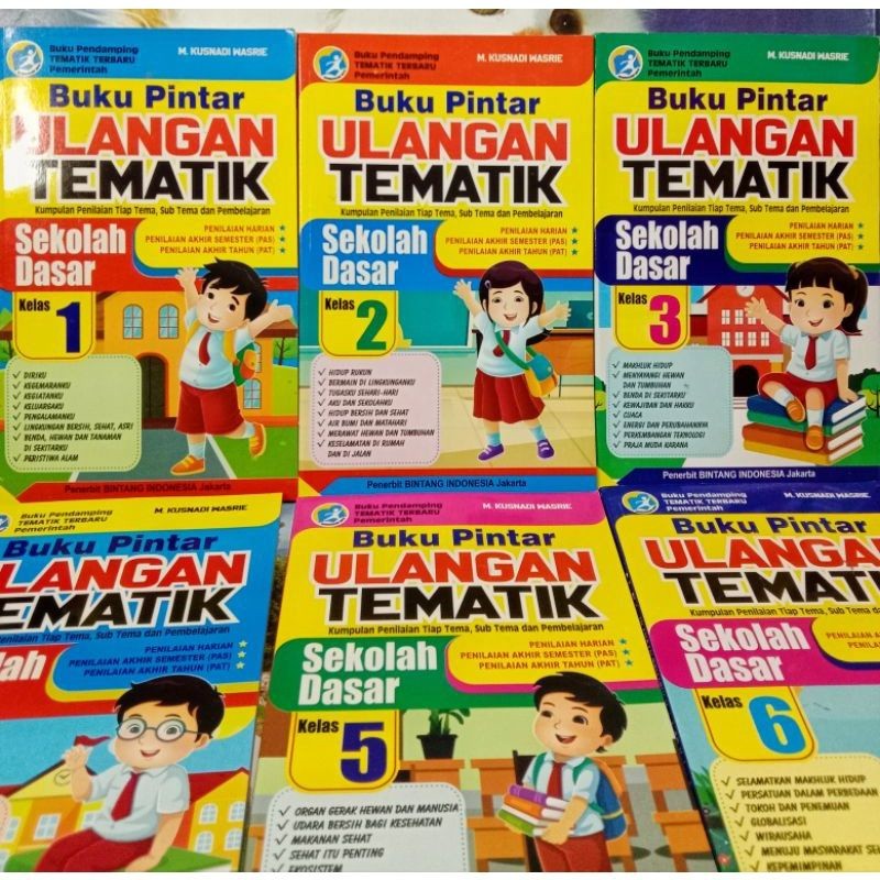 Jual [BI] Buku Pintar Ulangan Harian Tematik untuk SD kelas 1 2 3 4 5 6 ...