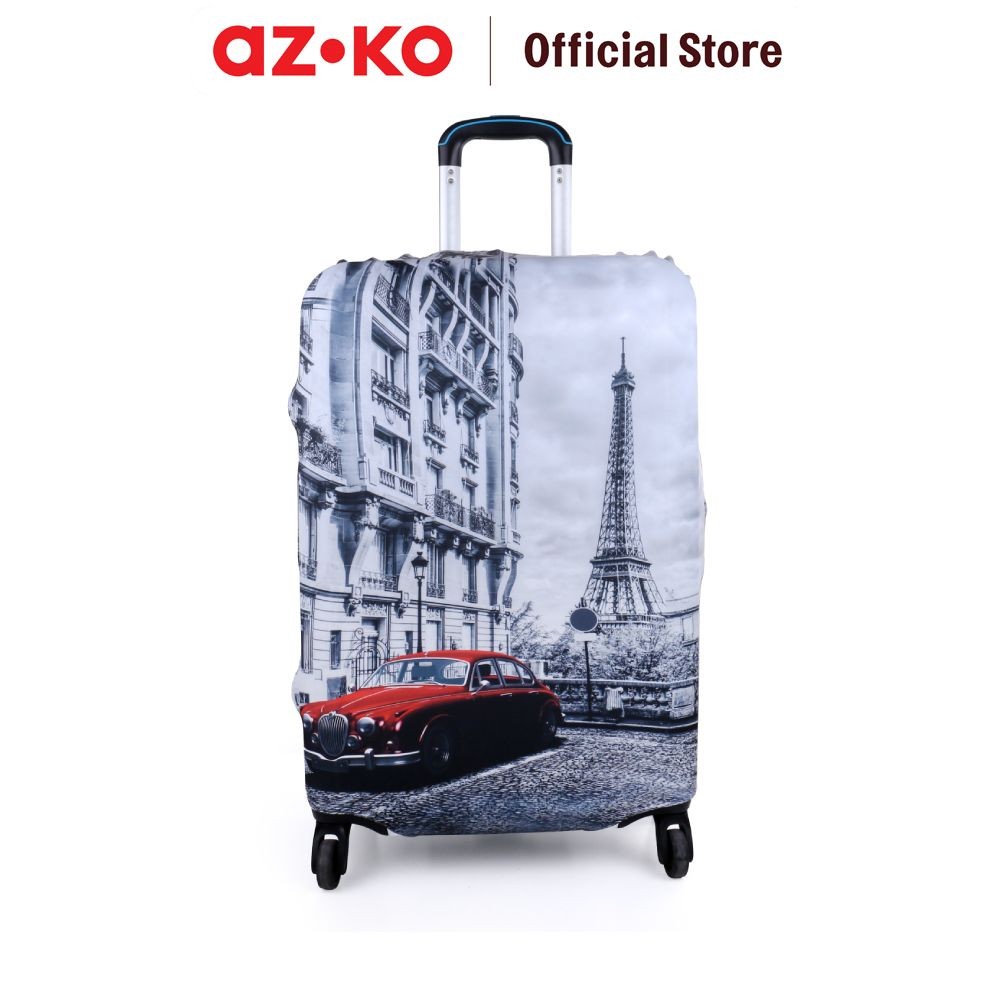 Jual AZKO Passport Ukuran M Sarung Koper Monochrome Paris Dengan Lock ...