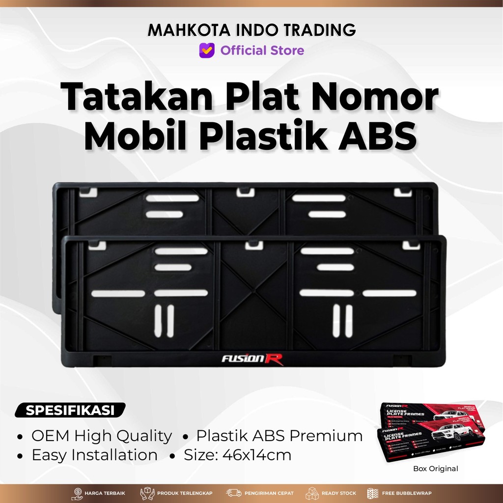 Jual Tempat Plat Nomor Mobil Terbaru FUSION R | Shopee Indonesia