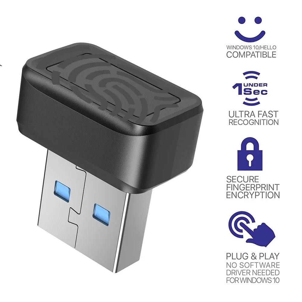 Jual USB Fingerprint Reader Module for Windows 10 11 Hello, Biometric ...
