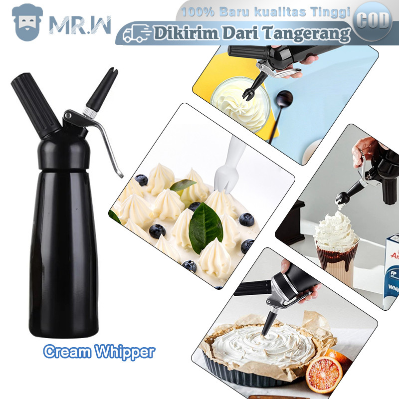 Jual 500ml Whipped Cream Dispenser Aluminium Whipping Cream Semprot ...