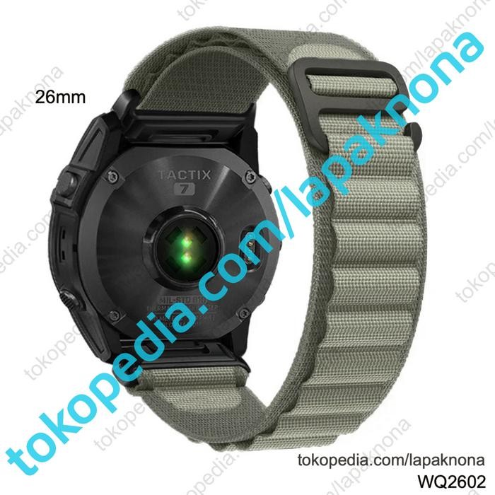 Cinturino Nylon 26mm Quickfit Per Garmin Fenix 8 51mm / 7X/6X/5X - Ricambio Morbido E Traspirante Per Tactix/Instinct/Enduro