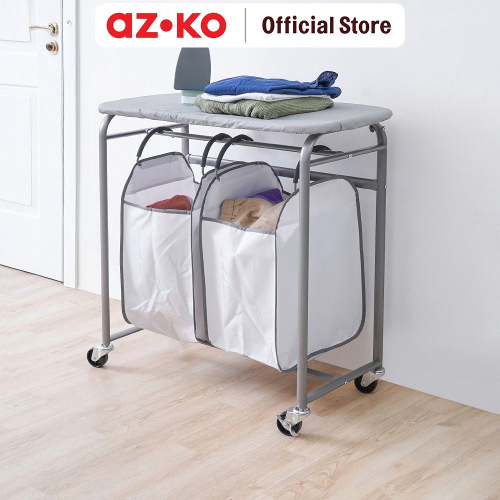 Jual AZKO Stora 81.5x42x86.5 cm Meja Setrika Dengan Kantong Laundry ...