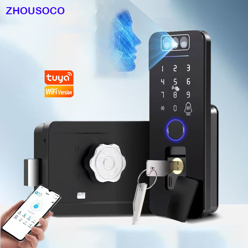 Jual Fingerprint Lock 3D Face Recognition Tuya WiFI App Waterproof ...
