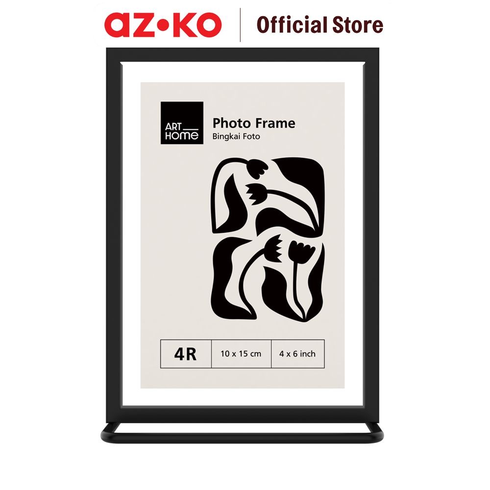 Jual AZKO Arthome 4r Bingkai Foto Meja Metal Qt050 - Hitam Pigura ...