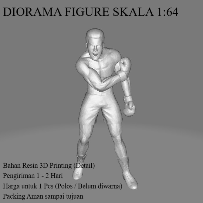 Jual Diorama Figure Diecast JKM Model 318 M ALI Skala Miniatur 1/64 ...