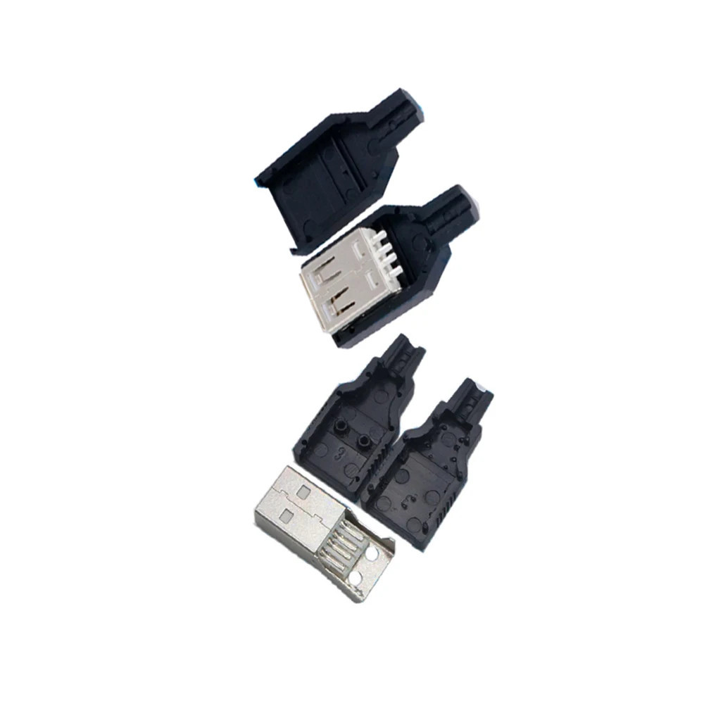 Jual Soket USB Male dan Female Connector Shell Plug DIY Socket USB Type ...