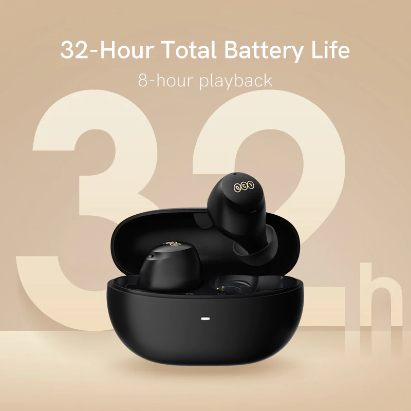 QCY HT07 ArcBuds TWS Earbuds Hybrid ANC + ENC | HiFi Sound | 6 Mic | Bluetooth 5.3 | 40H Playtime | Transparansi Mode | Power Sensor |
