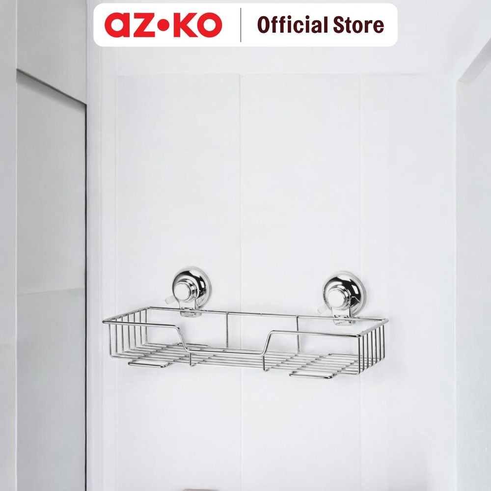 Jual AZKO Stora Rak Dinding Kamar Mandi Suction Besar - Silver Shower ...