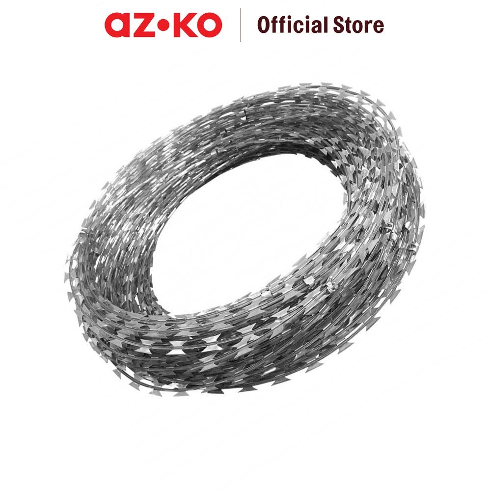 Jual AZKO Krisbow Kawat Duri Galvanized 45cm Bto28 Razor Wire Kawat ...