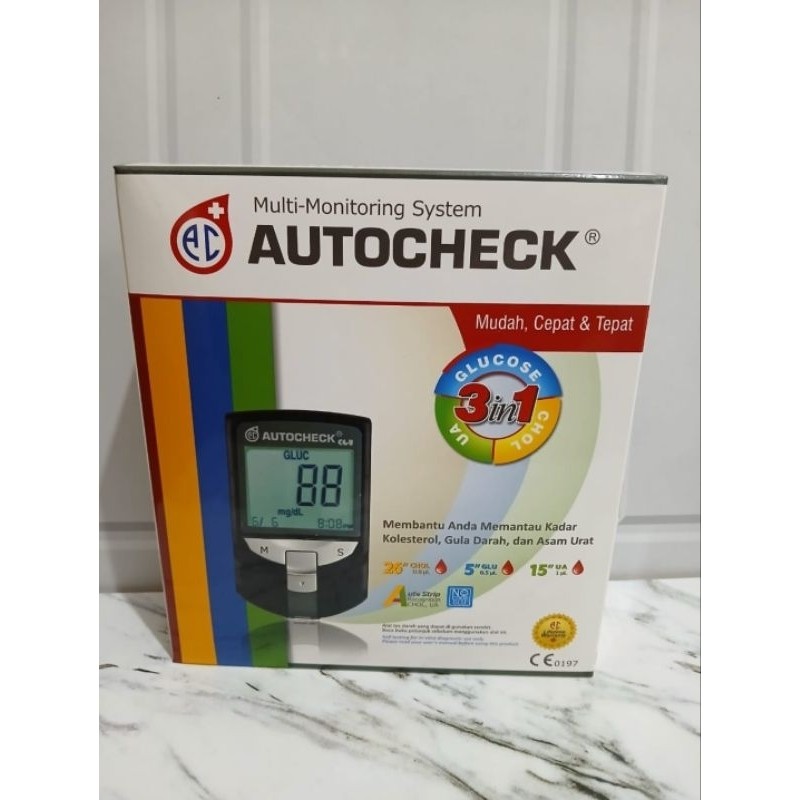 Jual Alat Autochek Alat 3 In 1 Alat Cek Gula Darah Gula Asam Urat