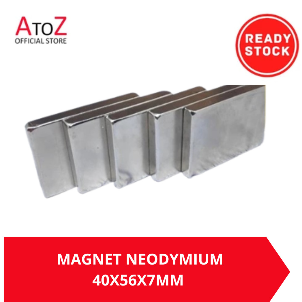 Jual MAGNET NEODYMIUM 40X56X7MM | Shopee Indonesia