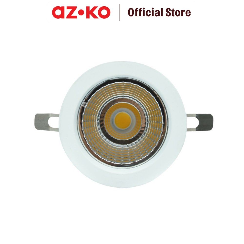 Jual AZKO Krisbow Lampu Downlight Led Fix Reflect 10W 24D 3000K - Warm ...