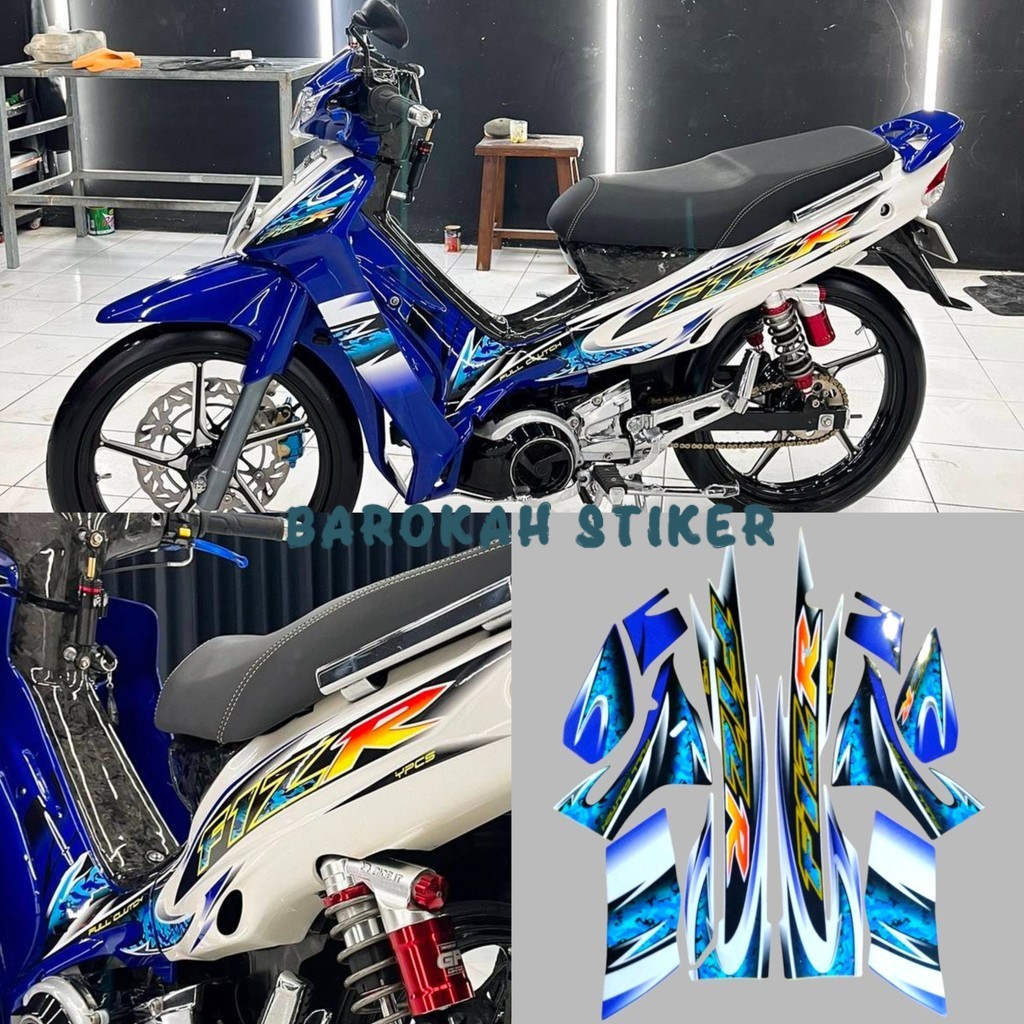 Jual Striping stiker polet list motor yamaha fizr fiz r f1zr 2004 2005 ...