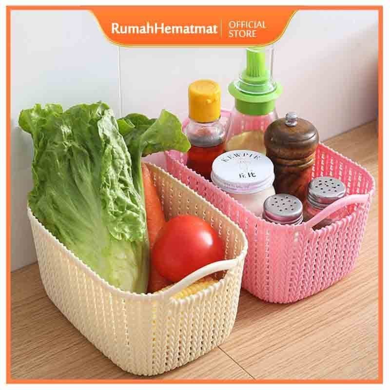 Jual RumahHemat-Keranjang Anyam Plastik - Bucket Keranjang Penyimpanan ...