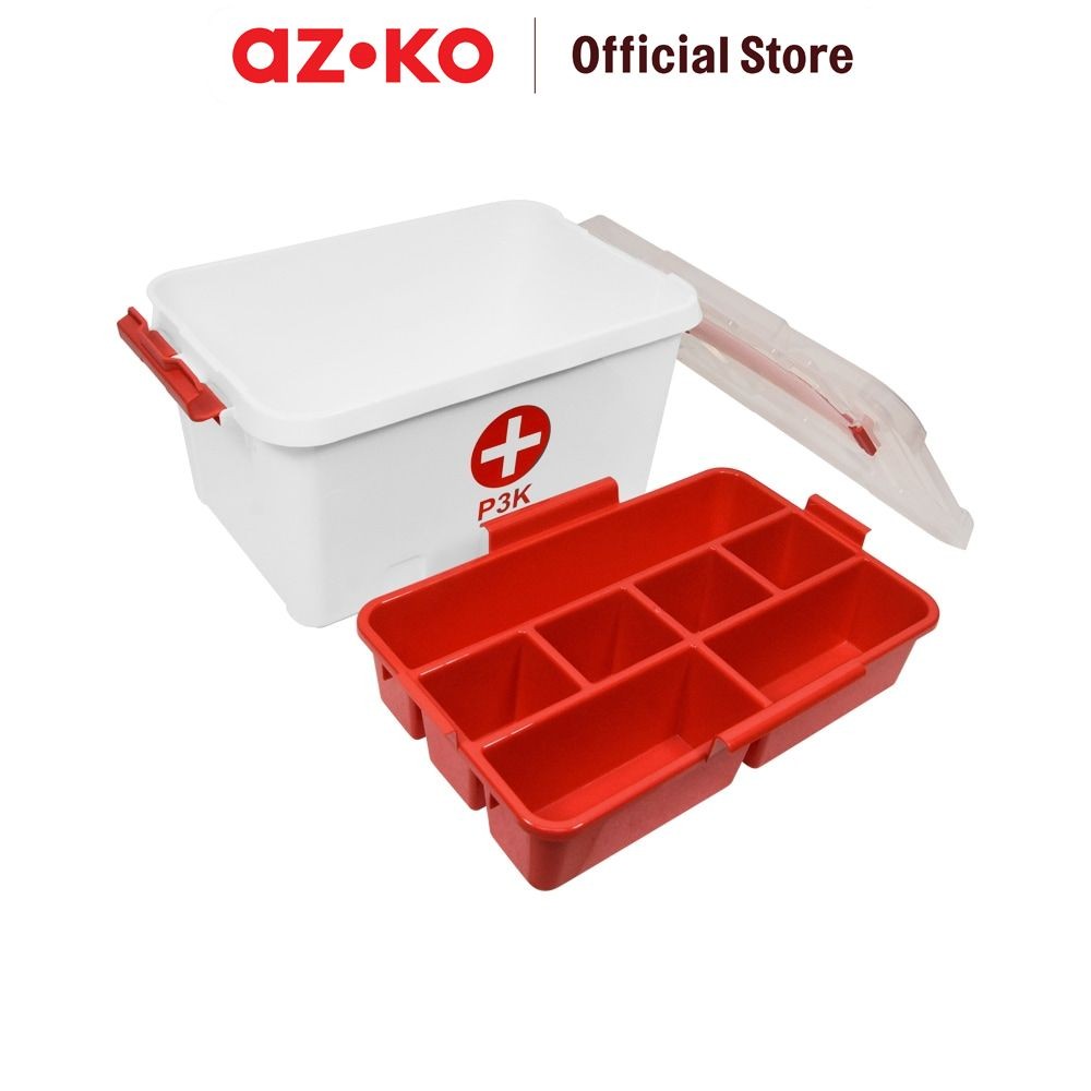 Jual AZKO Tactix 6 ltr Kotak Obat P3K Wadah Obat Medicine Storage Box ...