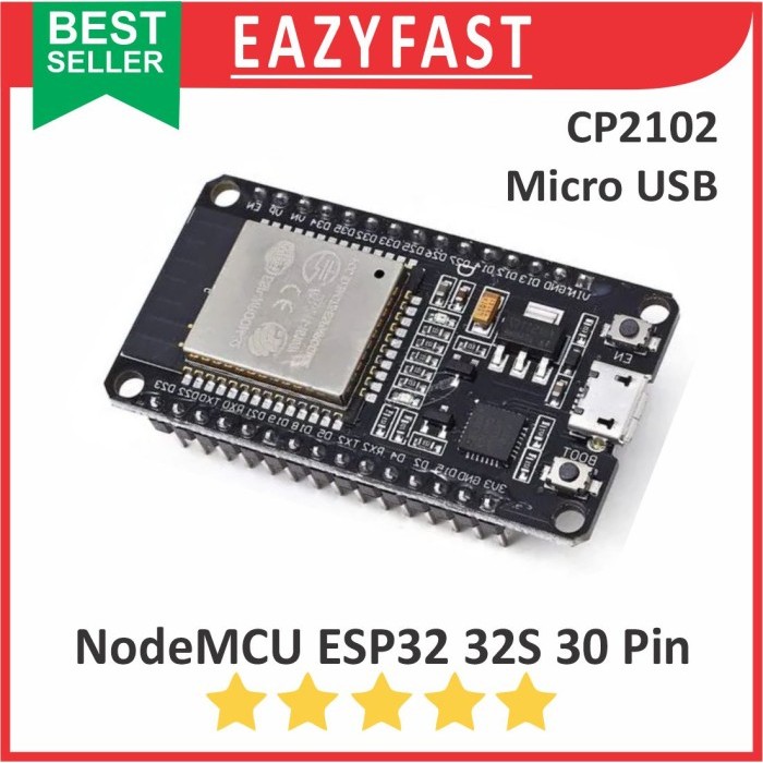 Jual ESP32S Wroom DevKit V1 30 P Pin 30P ESP32 ESP 32 S 32s CP2102 USB ...