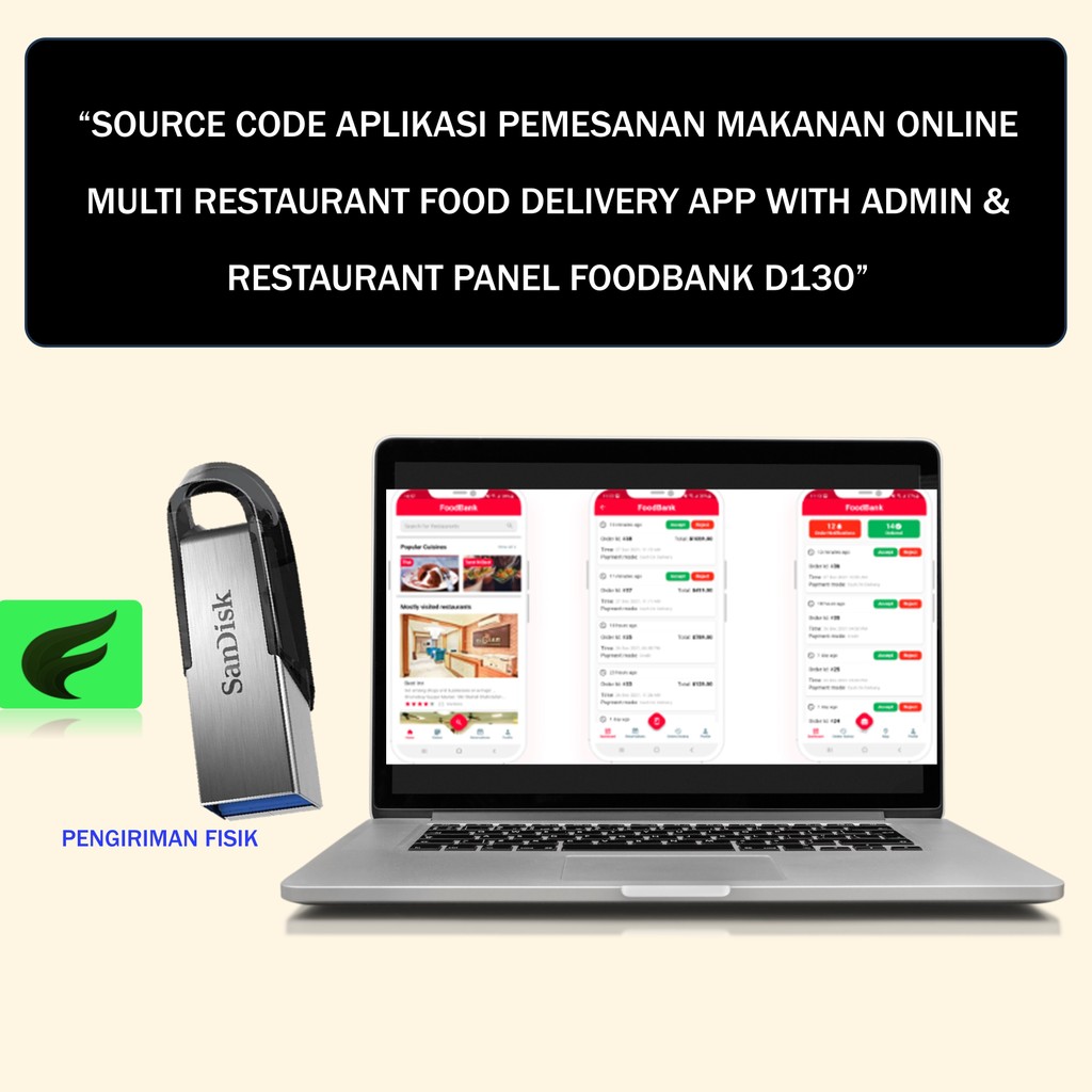 Jual SOURCE CODE APLIKASI WEB FOODBANK MULTI RESTAURANT - FOOD DELIVERY ...