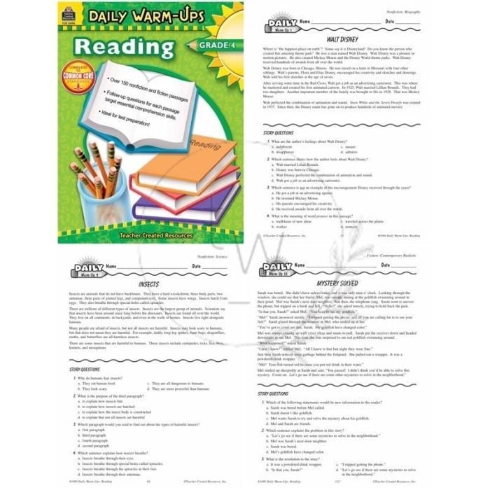 Jual BUKU FISIK Daily Warm-Ups Reading Grade 1 2 3 4 5 6 7 8 ...