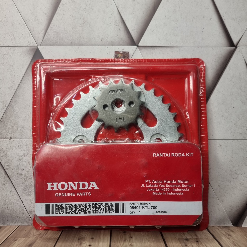 Jual Gear set Gir Paket Rantai Roda Kit Honda Supra Fit New Baru KTL ...