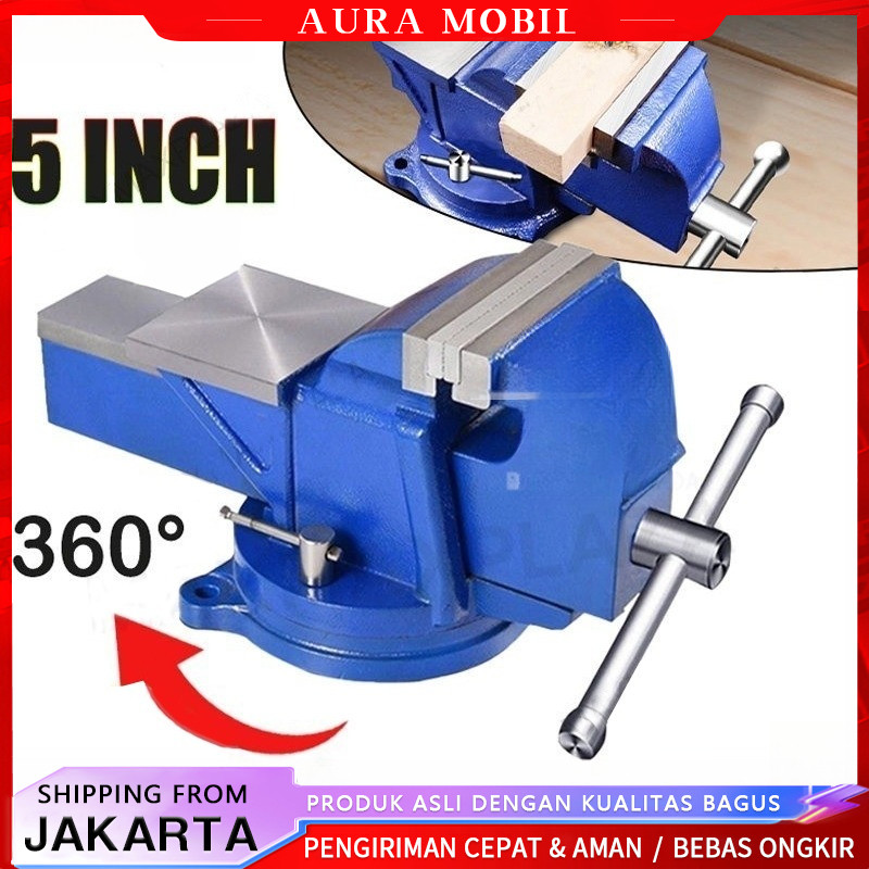 Jual Catok Clamp 5'' catok paron Ragum Klem Catok Meja Bench Vise Ragum ...