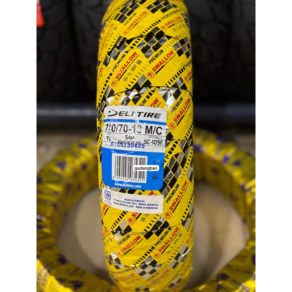 Jual ( SC109F - RING 13 ) URBAN GRIP 110 / 70 - 13 SWALLOW SC-109 NMAX ...