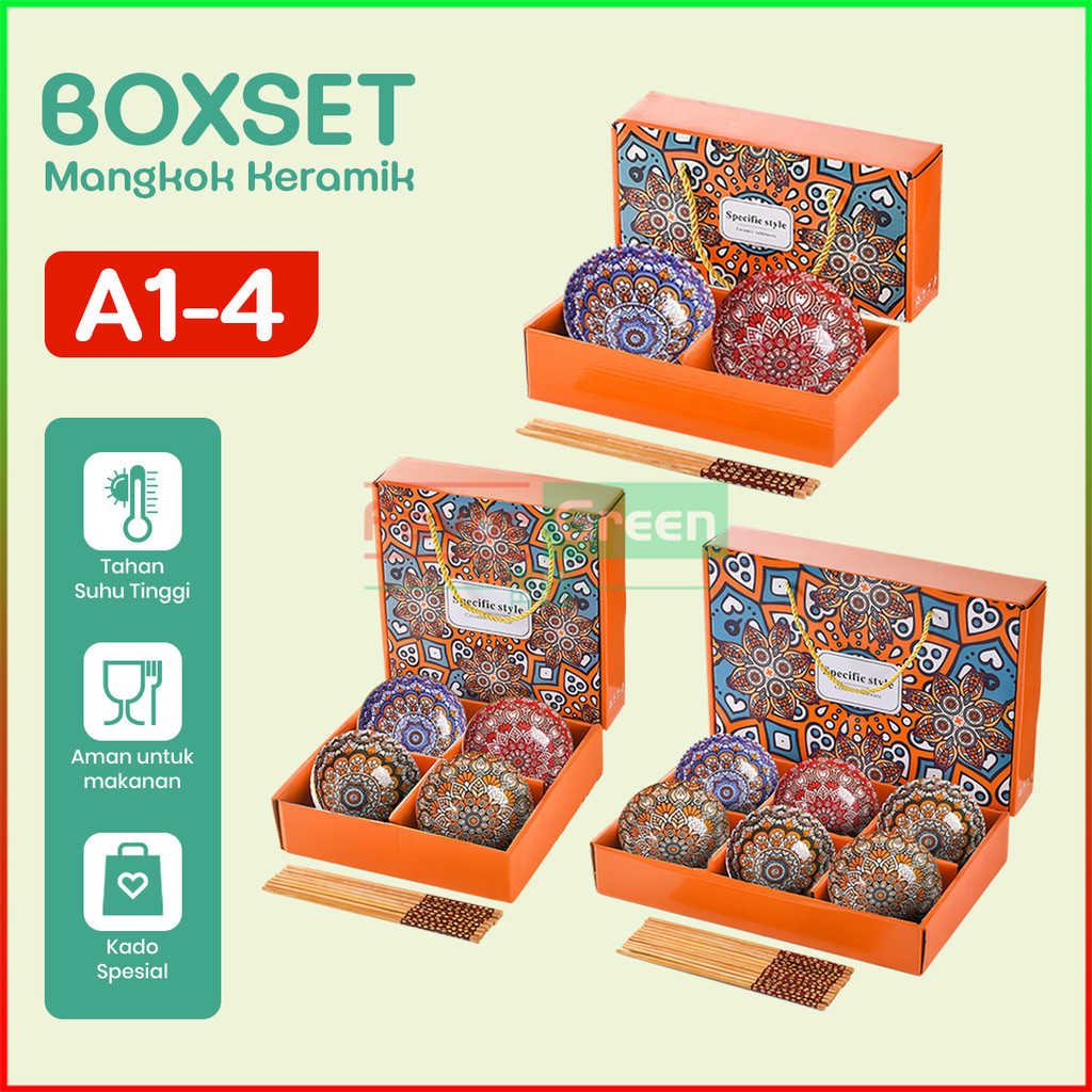 Jual Gift Set Keramik Untuk Hampers Hari Raya / Aestethic Mangkok set ...