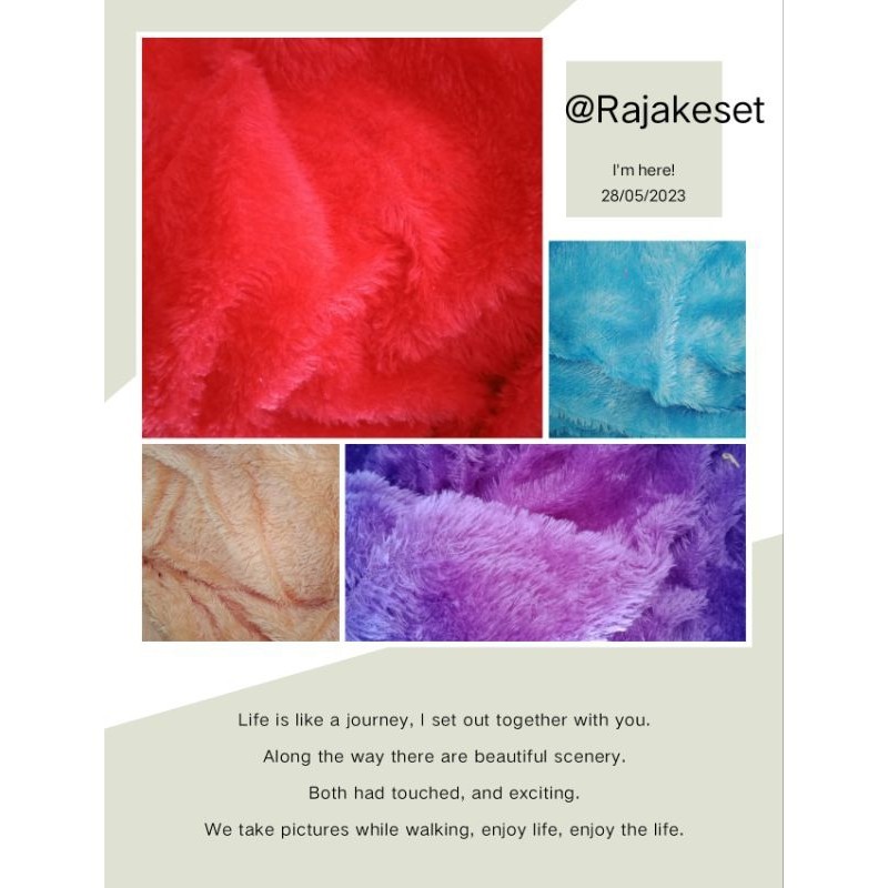 Jual Kain bulu/kain bulu rasfur/kain bulu premium 50cm x 180cm | Shopee ...