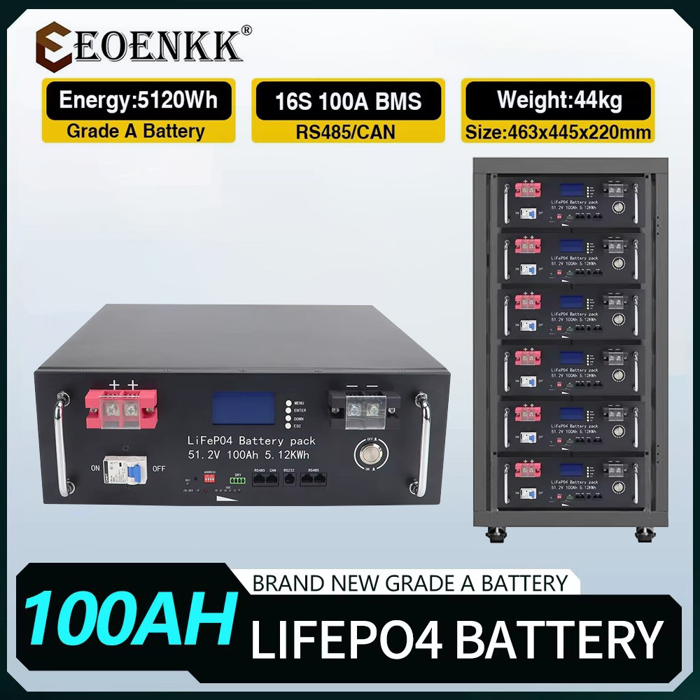 Jual LiFePO4 Battery Pack 48V 100AH Built In BMS Lithium Iron Phosphate ...