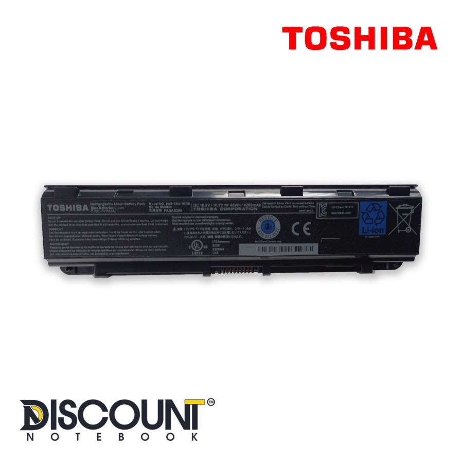 Jual ORIGINAL BATTERY LAPTOP TOSHIBA C55-D, C55-Dt (PA5109U) (6 CELL ...